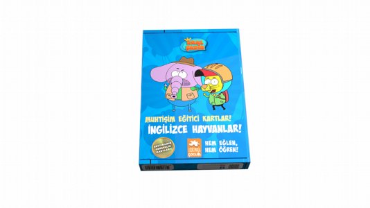 Kral Şakir Muhtişim Eğitici Kartlar-İngilizce Hayvanlar