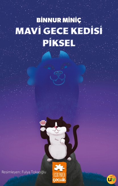 Mavi Gece Kedisi Piksel